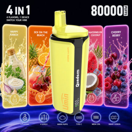 UMIN Quads 4in1 80000 – smak Happy Ranch
