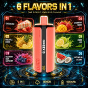 UMIN Sixer 6in1 180000 Puffs Jednorazowy Vape - obrazek 2