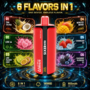 UMIN Sixer 6in1 180000 Puffs Jednorazowy Vape