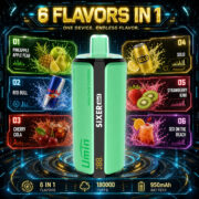 UMIN Sixer 6in1 180000 Puffs Jednorazowy Vape - obrazek 7