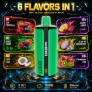 UMIN Sixer 6in1 180000 Puffs Jednorazowy Vape - obrazek 9